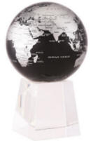 Mova Globe Solar Power Silver Blue Metallic Free Shipping